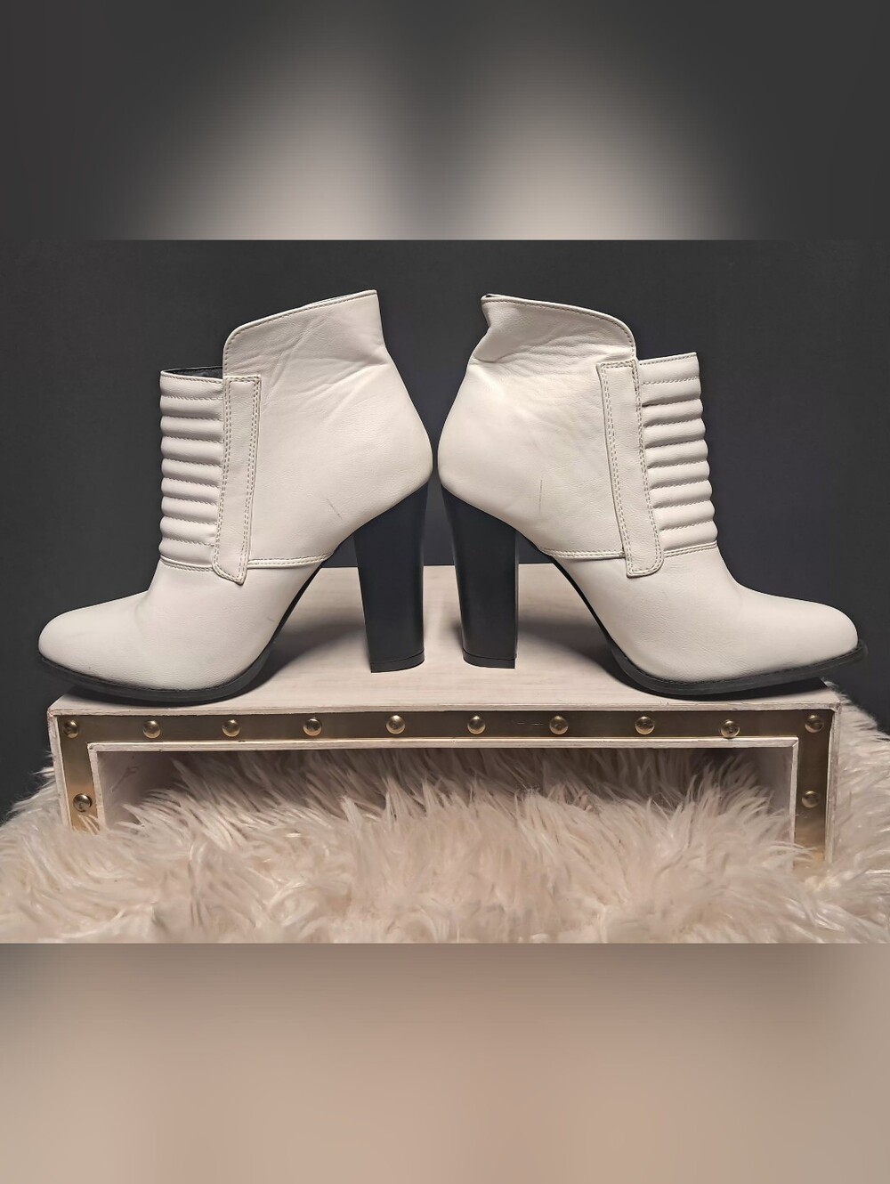 Beau & Ashe Vegan Leather Zip Up Ankle Boots Size 10 - Picture 6 of 8